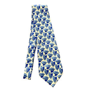 Jerry Garcia Silk Neck Tie Landscape With Eye Collection 10 Yellow & Blue Leaves